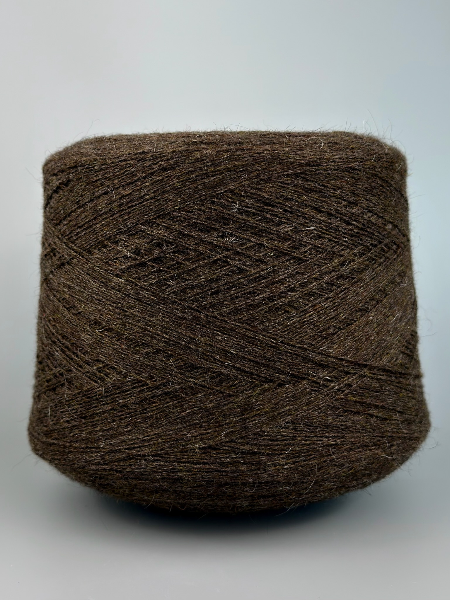 Loro Piana CashWM Nm 2/12 – Kaschmir & Kid Mohair Garn col. Schokoladenbraun Mélange foto 2